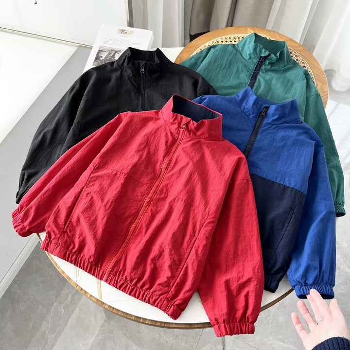Damen leichte Übergangsjacke mit Stehkragen Drune