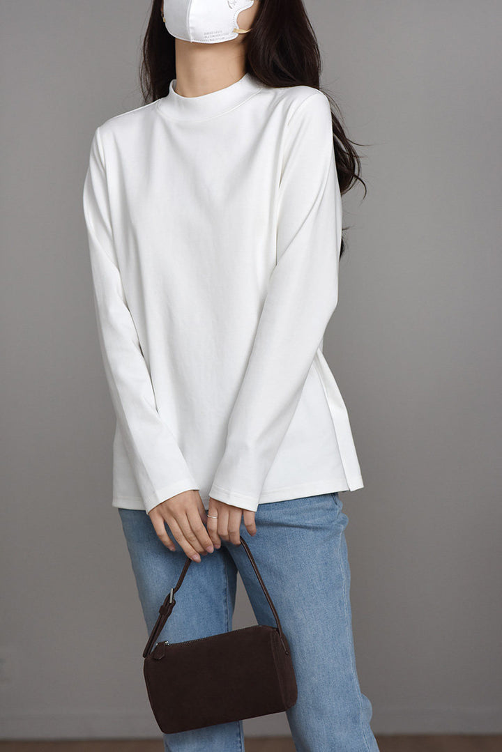 Damen Bequeme Langarm-Bluse Drune