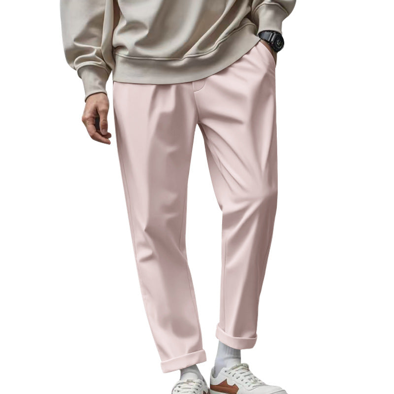 Herren elegante Chino-Hose mit bequemem Bund und modischem Schnitt Drune