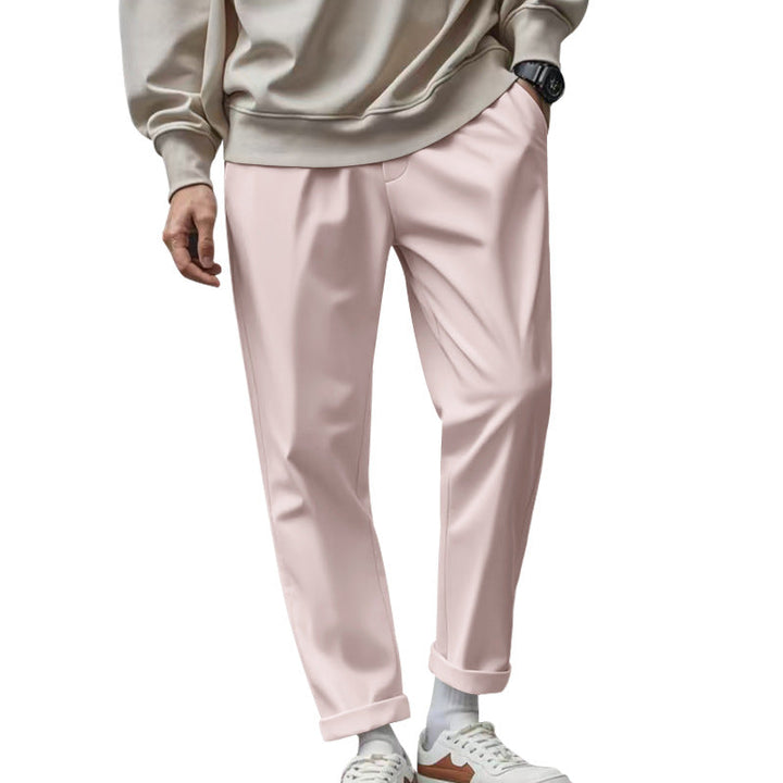 Herren elegante Chino-Hose mit bequemem Bund und modischem Schnitt Drune