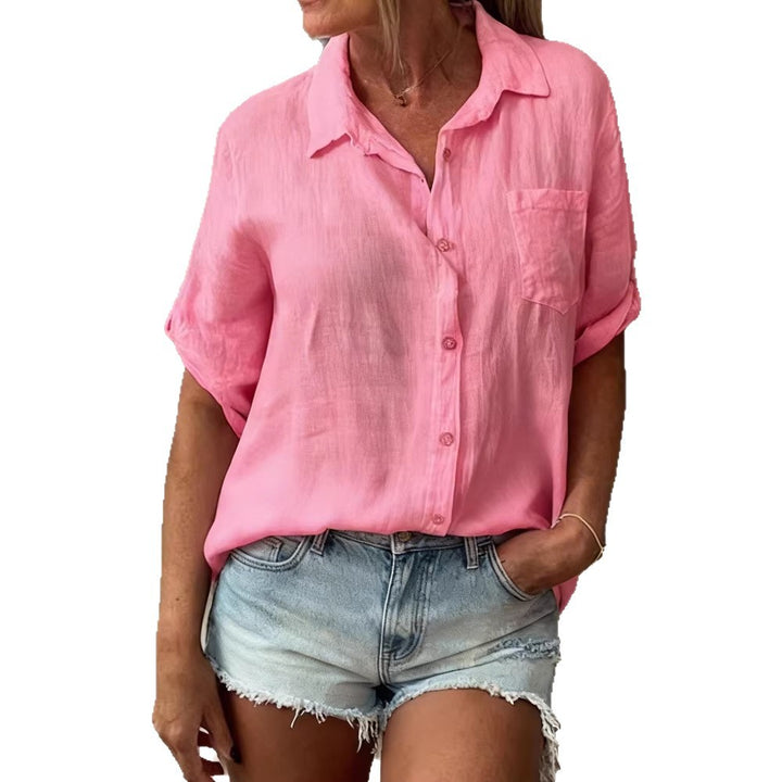 Damen Sommerliche Kurzarmbluse Drune