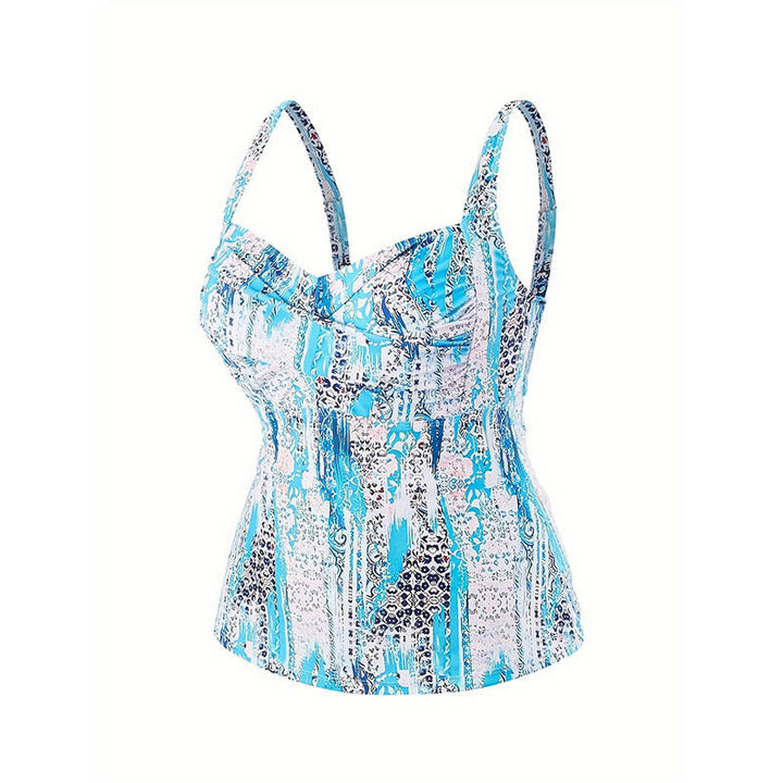 Damen Tankini mit schmeichelnder Raffung und modernen Muster Drune