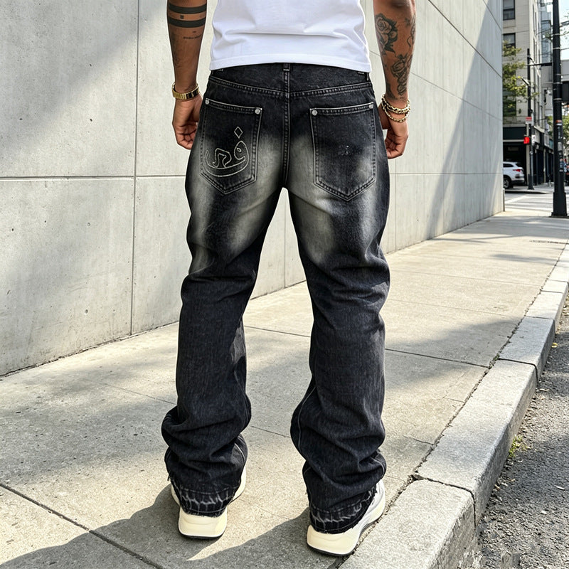 Herren Lässige Denim-Jeans mit Destroyed-Details Drune