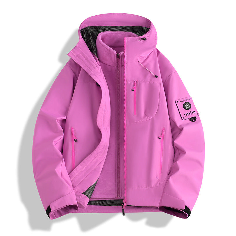 Herren Funktions-Softshelljacke mit abnehmbarem Fleece-Innenfutter Drune