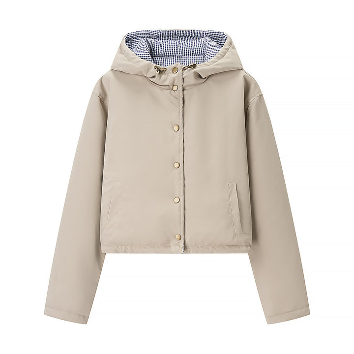Damen urbane Übergangsjacke mit Kapuze Drune