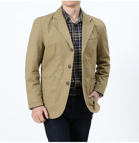 Herren Modische Freizeitjacke mit Taschen Drune