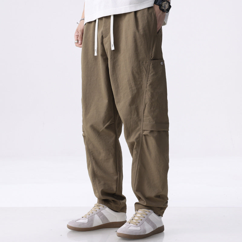 Herren Cargo-Jogginghose mit Kordelzug, elastischem Saum und seitlichen Utility‑Taschen Drune