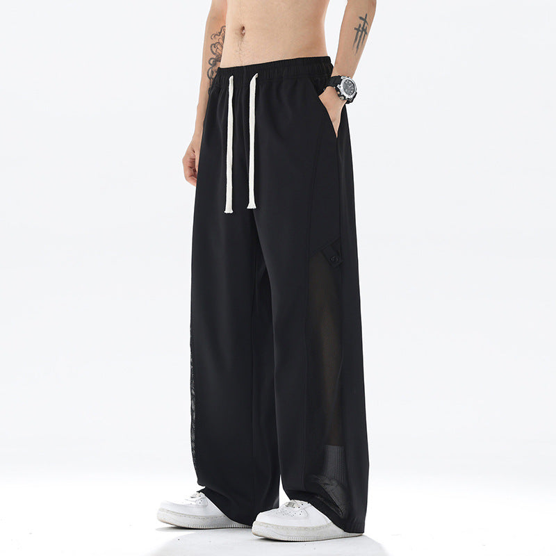 Herren Lässige Sporthose mit atmungsaktiven Einsätzen