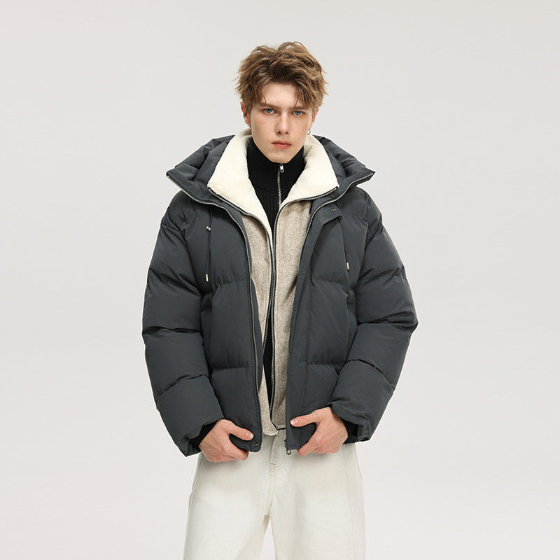 Damen Oversize-Steppjacke mit integriertem Fleece-Innenlayer und Kapuze Drune