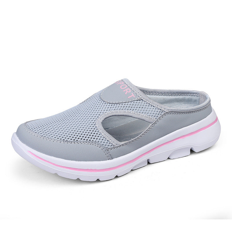 Damen nan atmungsaktive Netzgewebe-Slipper mit ergonomischem Komfortfußbett Drune