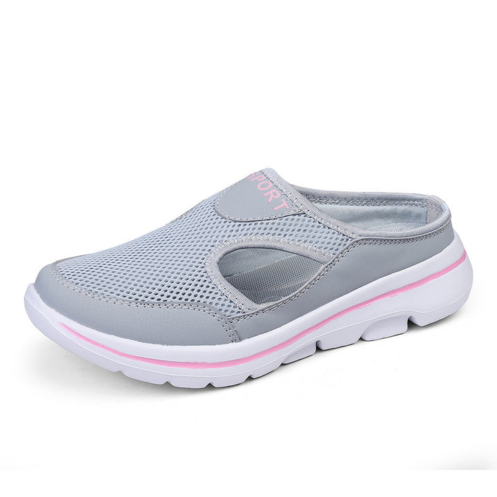 Damen nan atmungsaktive Netzgewebe-Slipper mit ergonomischem Komfortfußbett Drune