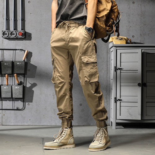 Herren Tapered‑Cargohose im Joggerstil mit elastischem Komfortbund und großzügiger Taschenorganisation Drune