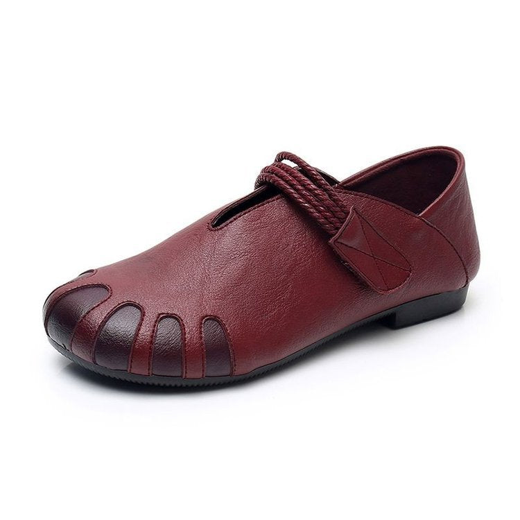 Damen Orthopädische Lederschuhe Drune