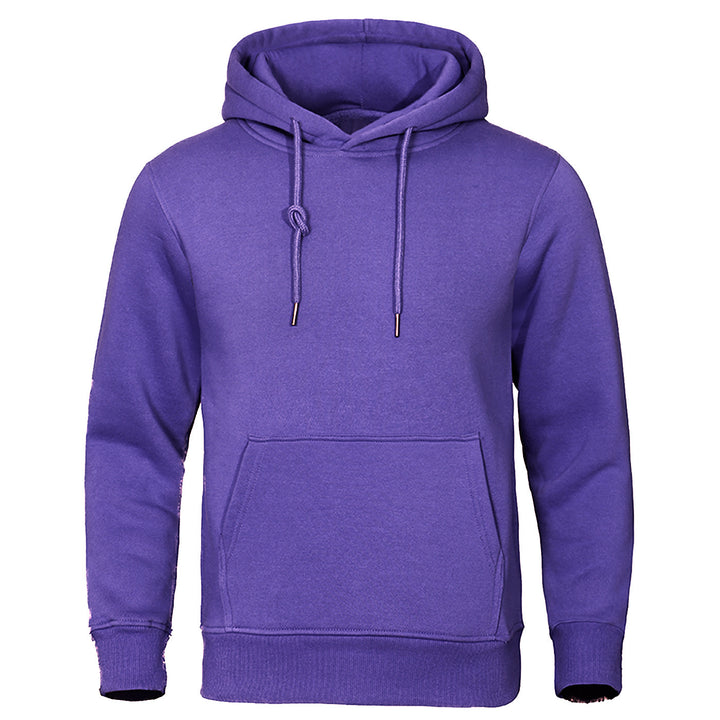 Unisex Premium-Kapuzenpullover mit extra hohem Kragen, Kängurutasche und gebürstetem Innenfutter Drune