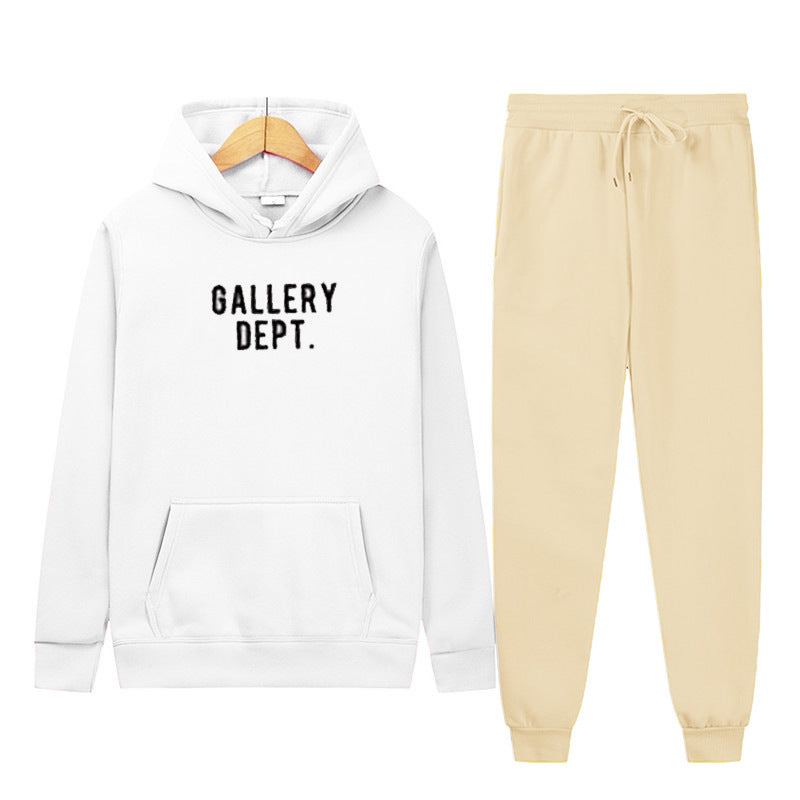 Damen urbanes Hoodie und Jogginghose Set mit modischem Schriftzug Drune