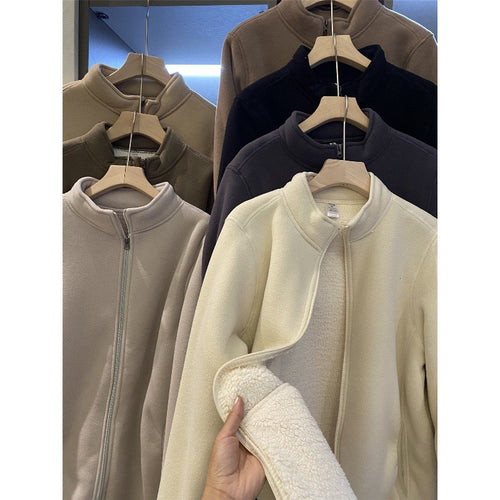 Damen Fleece-Jacke mit hohem Kragen und durchgehendem Reißverschluss Drune