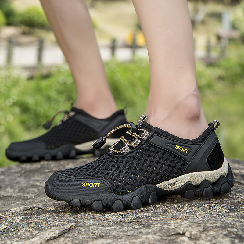 Damen atmungsaktive und rutschfeste Outdoor-Schuhe mit dynamischer Sohle Drune