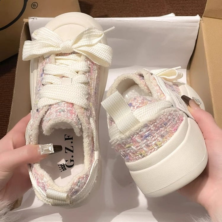 Damen Sneakers mit innovativer transparentem Füllung und modischen Schnür-Details Drune