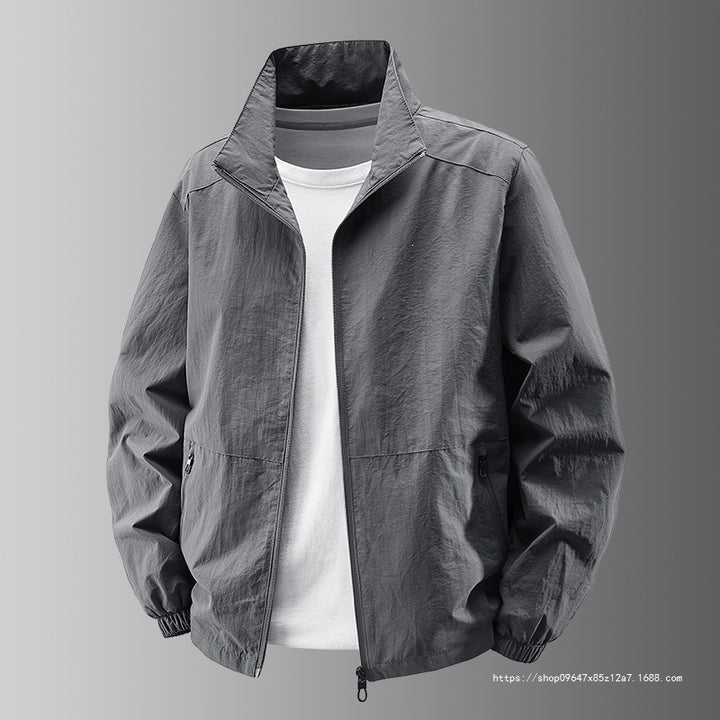 Herren Ultralight Technical Blousonjacke mit elastischen Bündchen, verdeckten Reißverschlusstaschen & atmungsaktivem Nylonmix Drune