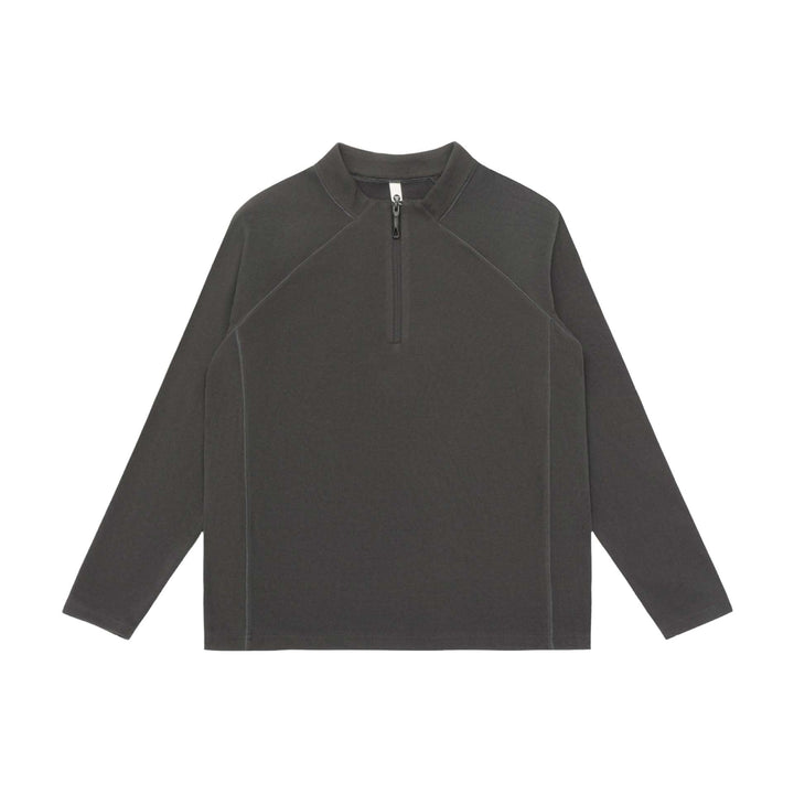 Unisex Halbzip-Sweatshirt mit Troyerkragen und Raglannähten Drune