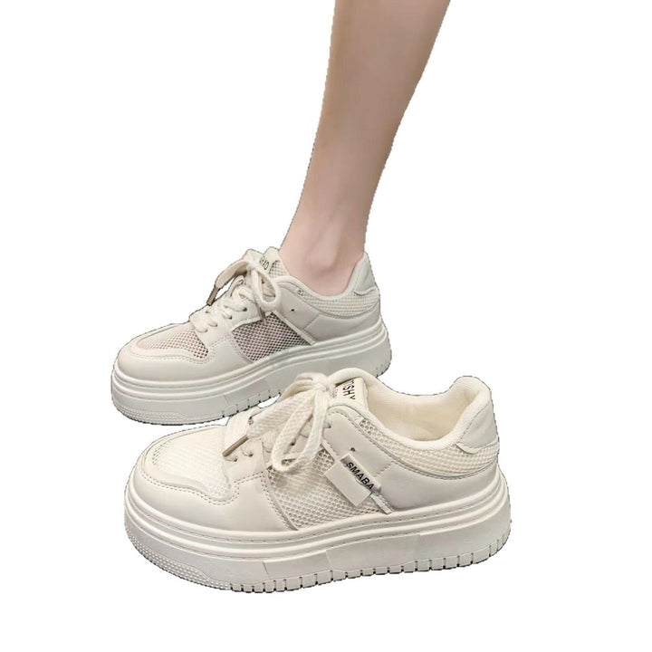 Damen Komfortable und sportliche Sneakers mit atmungsaktiver Mesh-Oberfläche und dämpfender Sohle Drune