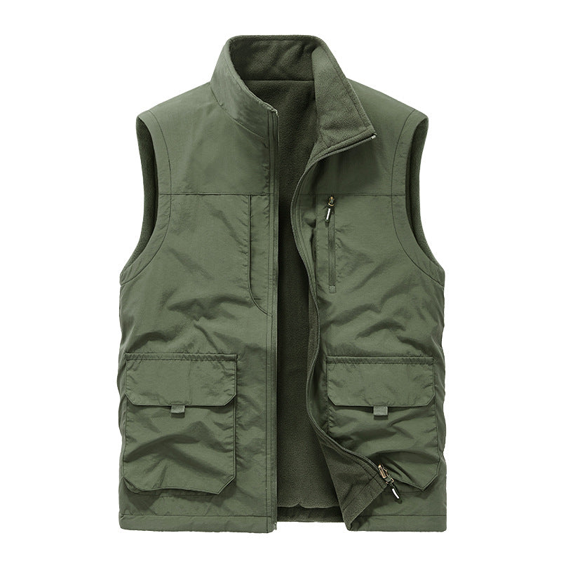 Herren Utility-Fleeceweste mit windabweisender Nylon-Außenlage Drune