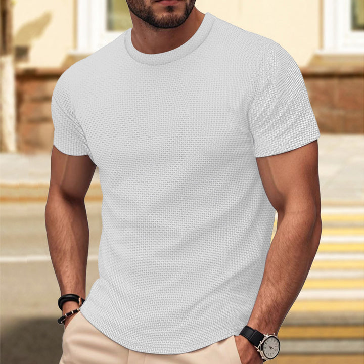 Herren Hochwertiges Struktur T-Shirt Drune