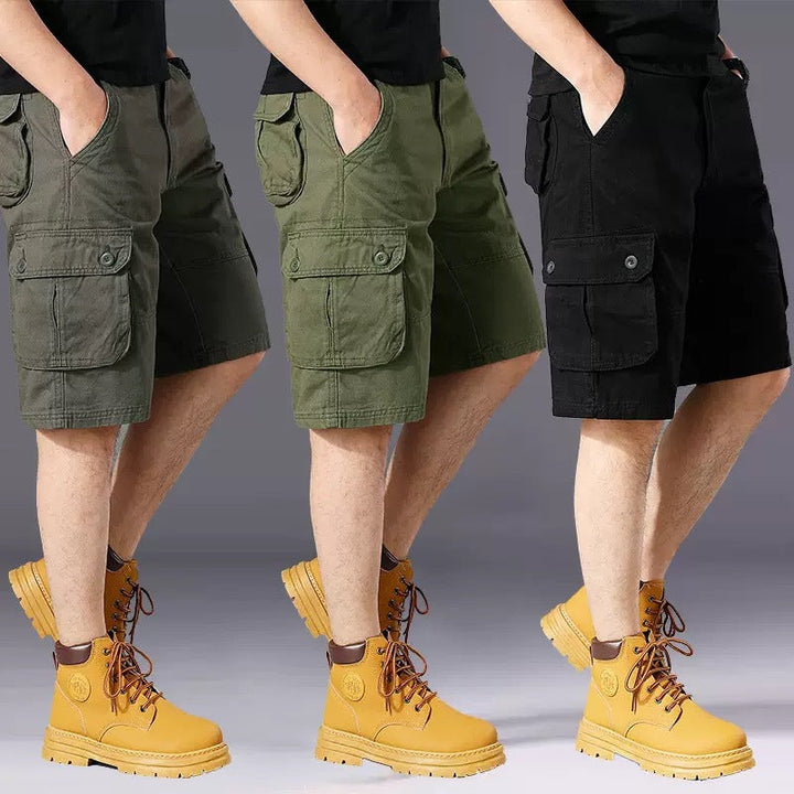 Herren Cargo-Shorts mit einer Vielzahl von praktischen Taschen und verstellbarem Bund Drune