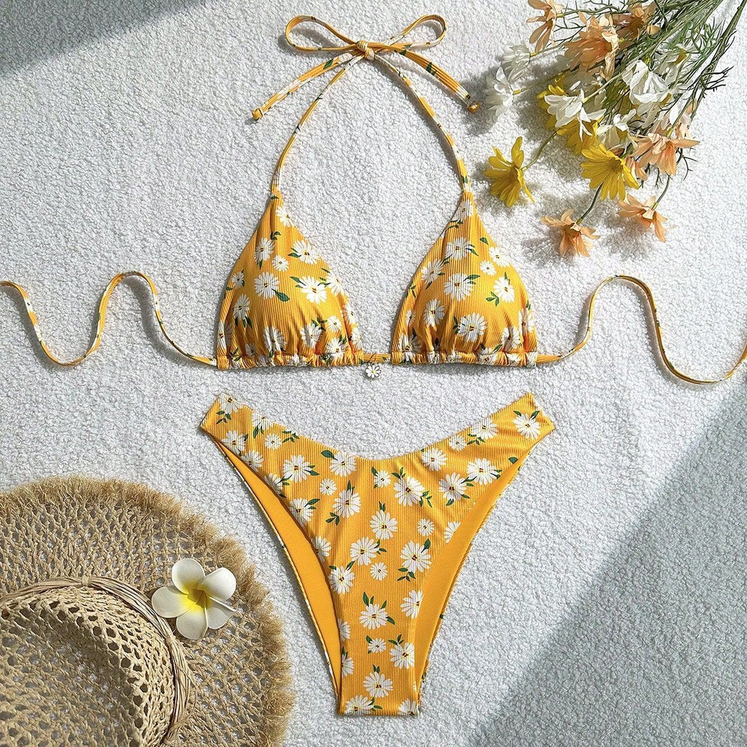Damen gepolstertes Bikinioberteil mit verstellbaren Trägern Drune