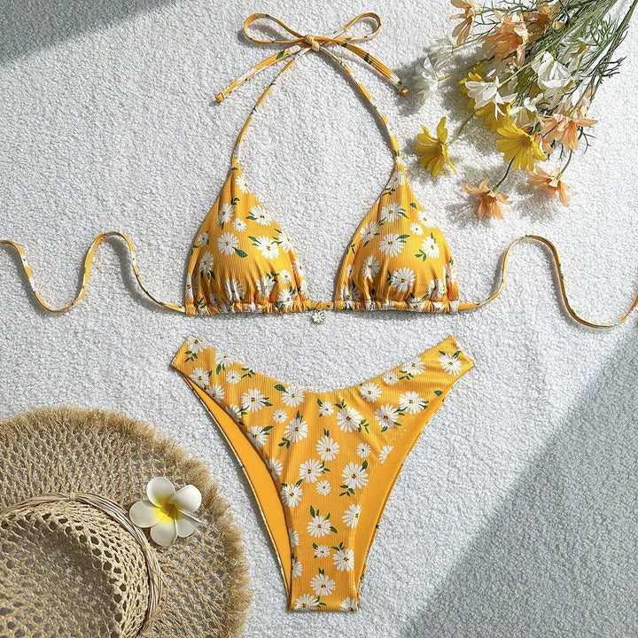 Damen gepolstertes Bikinioberteil mit verstellbaren Trägern Drune