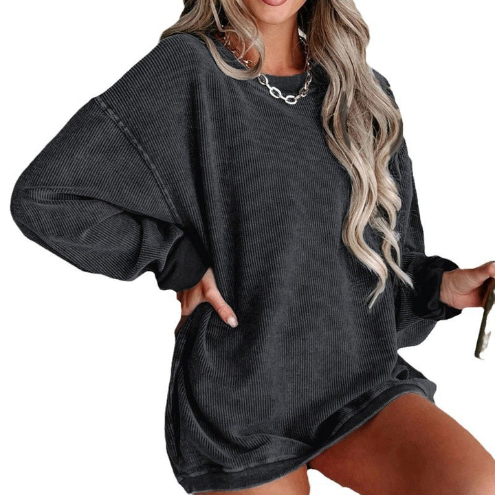 Damen Oversized Sweatshirt mit strukturiertem Design und lässigem Schnitt Drune