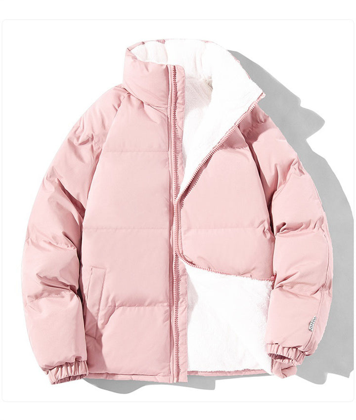 Damen gesteppte Thermo-Bomberjacke mit weichem Teddyfutter und hohem Stehkragen Drune