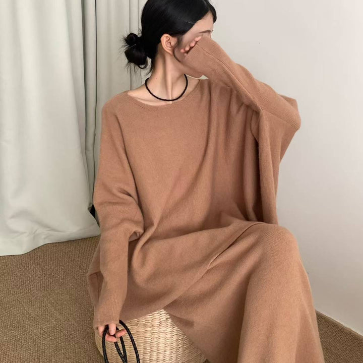 Damen Eleganter Oversized Strickpullover aus weichem Material Drune