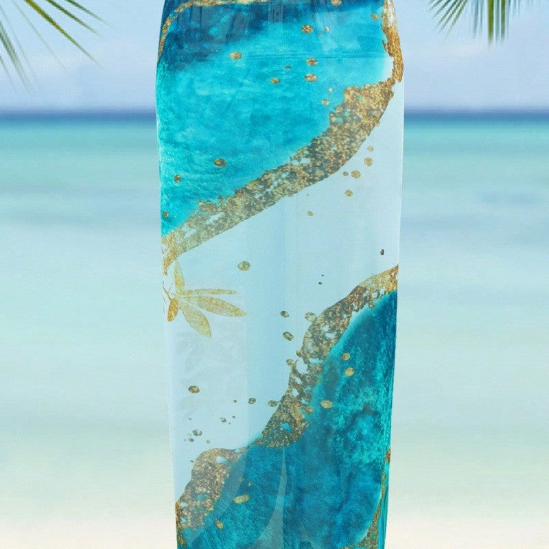 Damen Eleganter Einteiler Badeanzug mit passendem Strandrock Drune