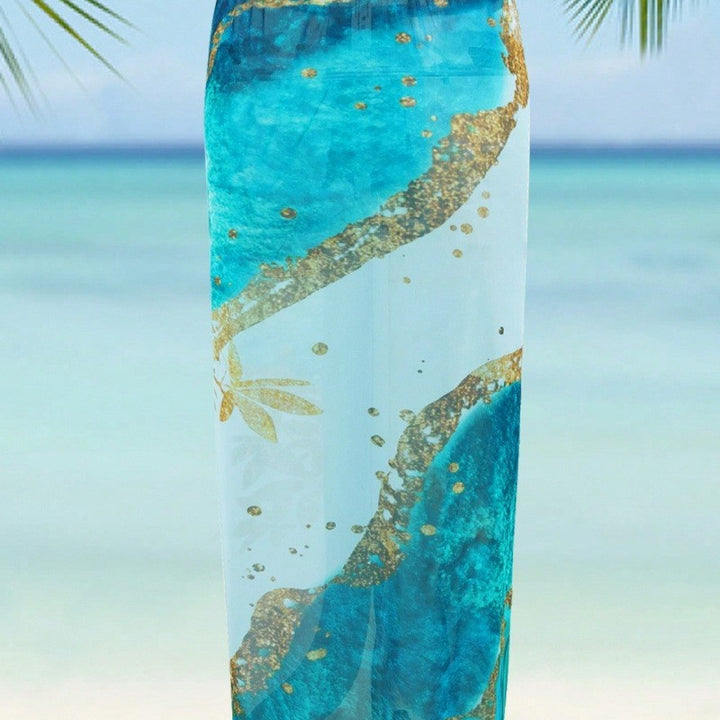 Damen Eleganter Einteiler Badeanzug mit passendem Strandrock Drune