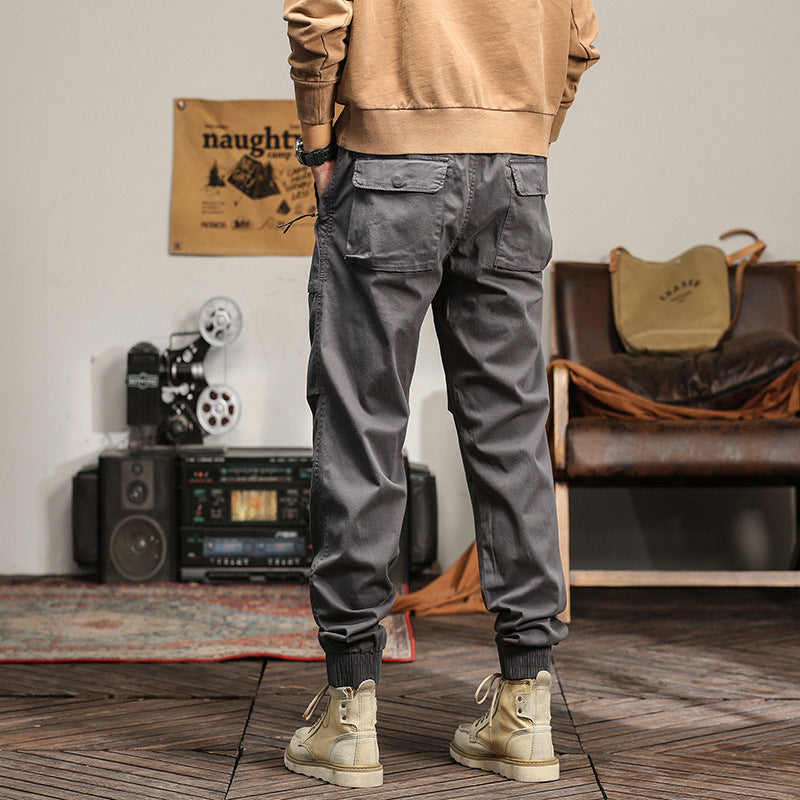 Herren Tapered-Cargojogger mit elastischem Komfortbund, Pattentaschen und Knöchelbündchen Drune