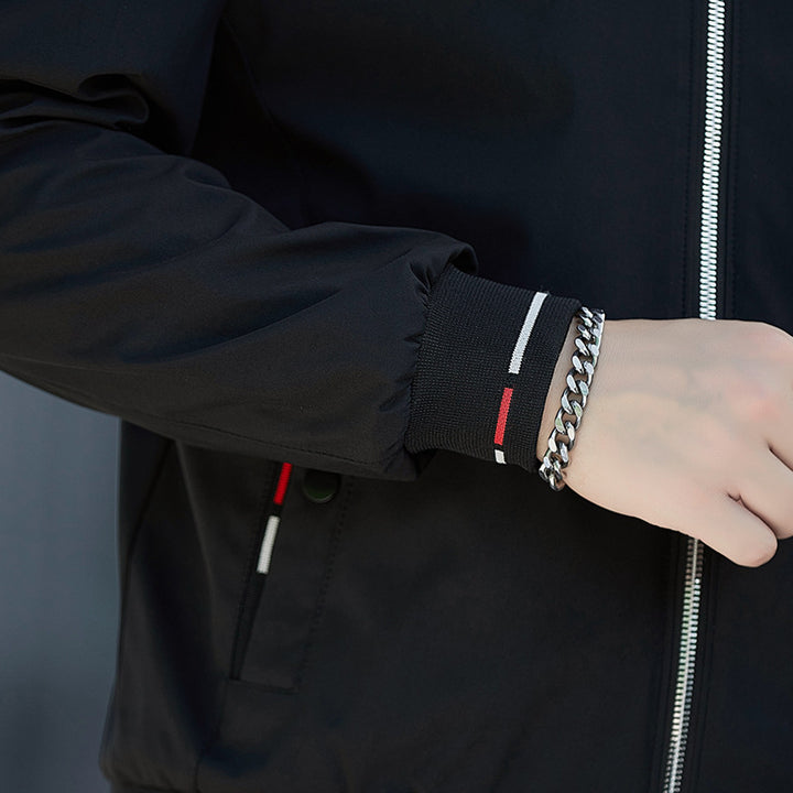 Herren Sportliche Übergangsjacke mit hochwertigem Stehkragen Drune