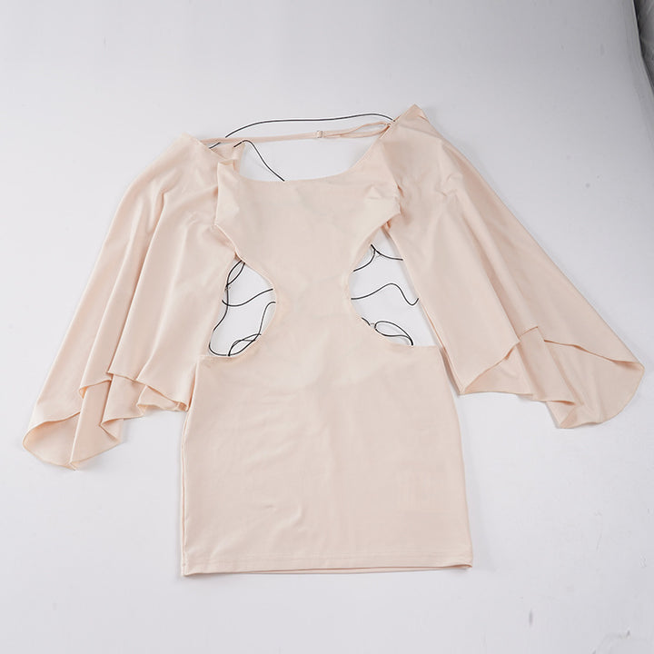 Damen Kleid mit off-shoulder Design und raffinierten Cut-Out-Details Drune