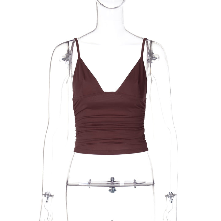 Damen Crop-Top mit asymmetrischem Schnitt und figurbetonter Silhouette Drune
