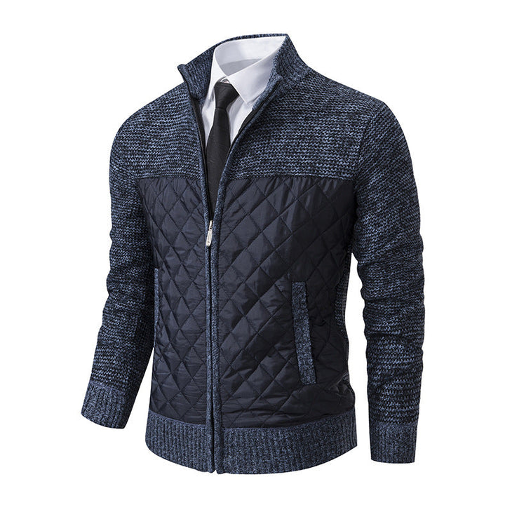 Herren gesteppte Freizeitjacke mit hochschließendem Kragen und praktischen Taschen Drune