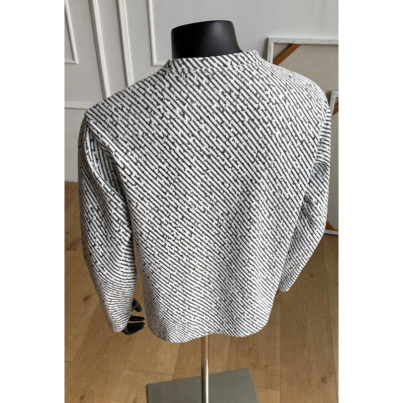Herren Modischer Langarm-Pullover mit kreativen Mustern Drune