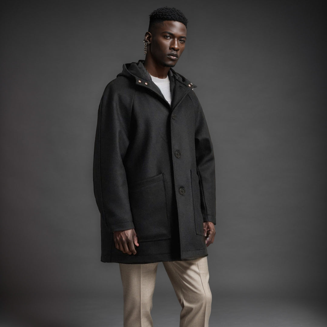 Herren praktische und elegante Softshell-Jacke mit Kapuze Drune
