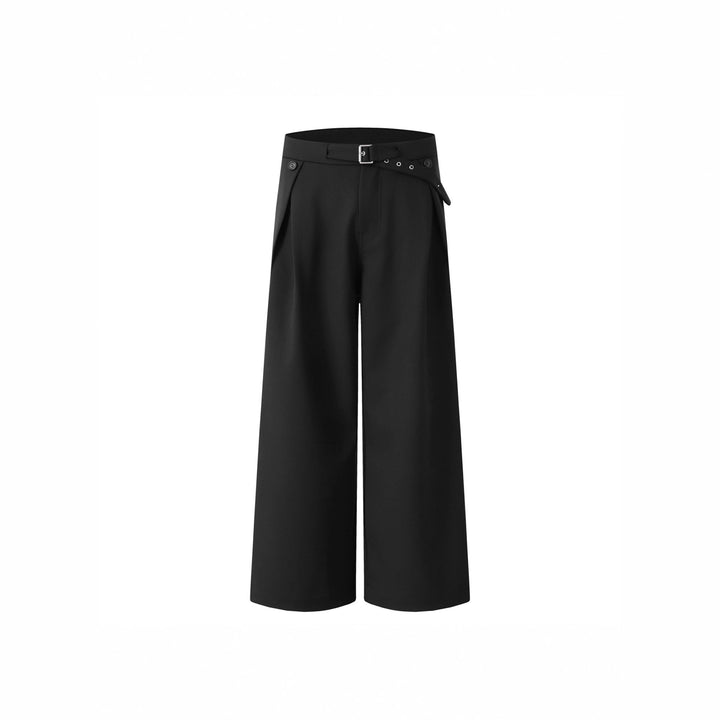 Damen Weitgeschnittene Hochtaillierte Stoffhose Drune