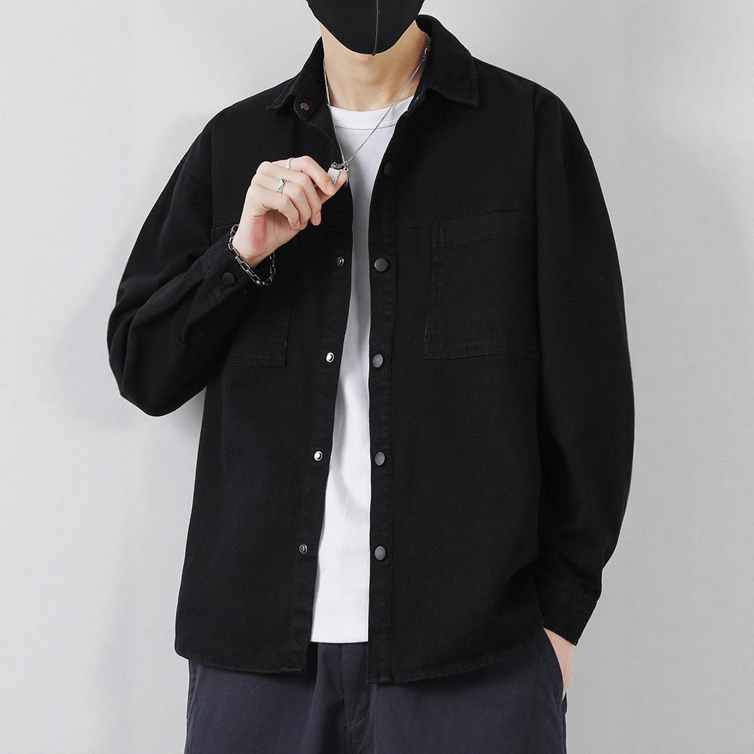 Herren Lässige Overshirt-Jacke Drune