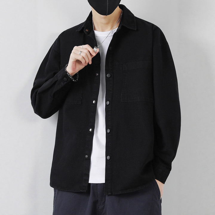 Herren Lässige Overshirt-Jacke Drune
