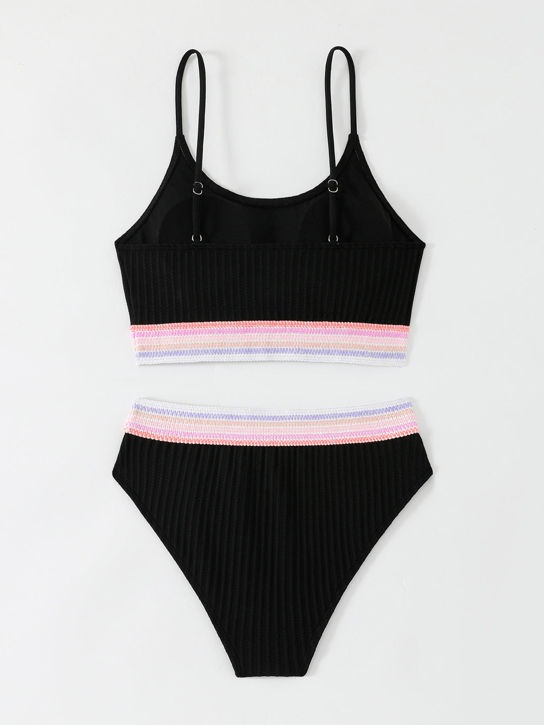 Damen Bikiniset mit breitem elastischem Bund und rippierter Struktur Drune