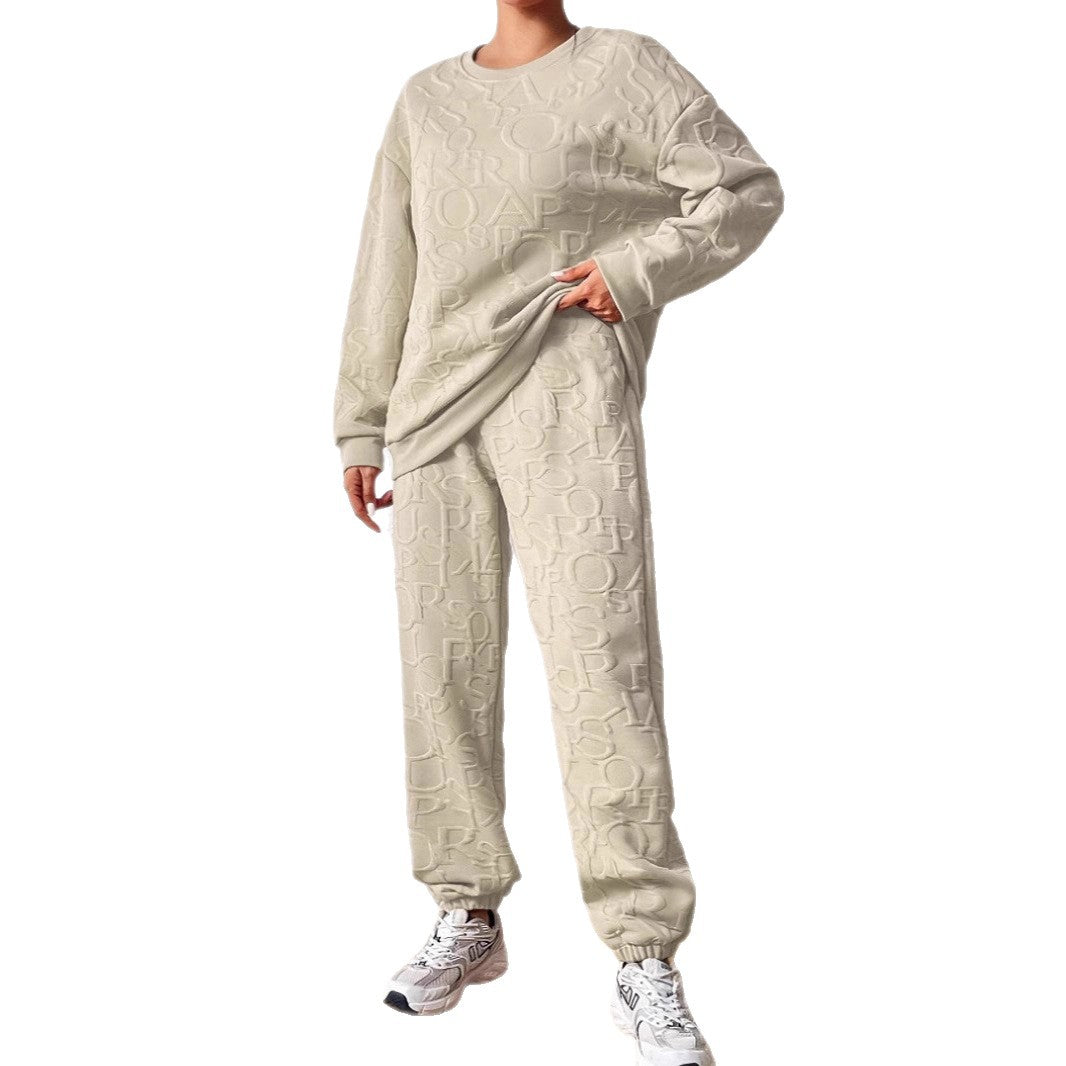 Damen Set aus hochwertigem Sweatshirt und Jogginghose Drune