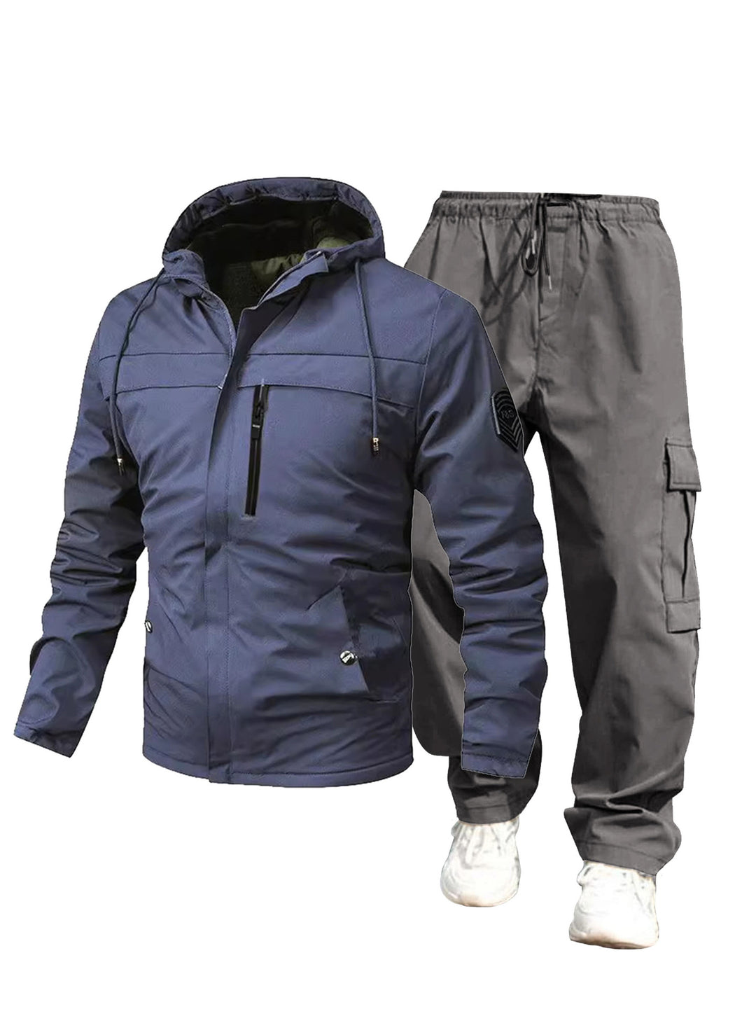 Herren Wetterfeste Outdoor-Jacke und Cargo-Hose Drune