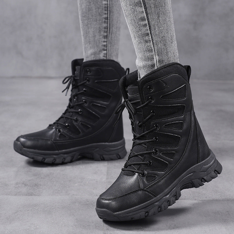 Damen High-Top Outdoor-Schuhe mit rutschfester Sohle und atmungsaktivem Obermaterial Drune