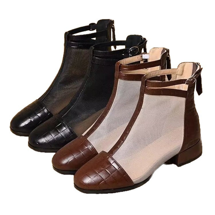 Damen Netzstiefeletten Drune